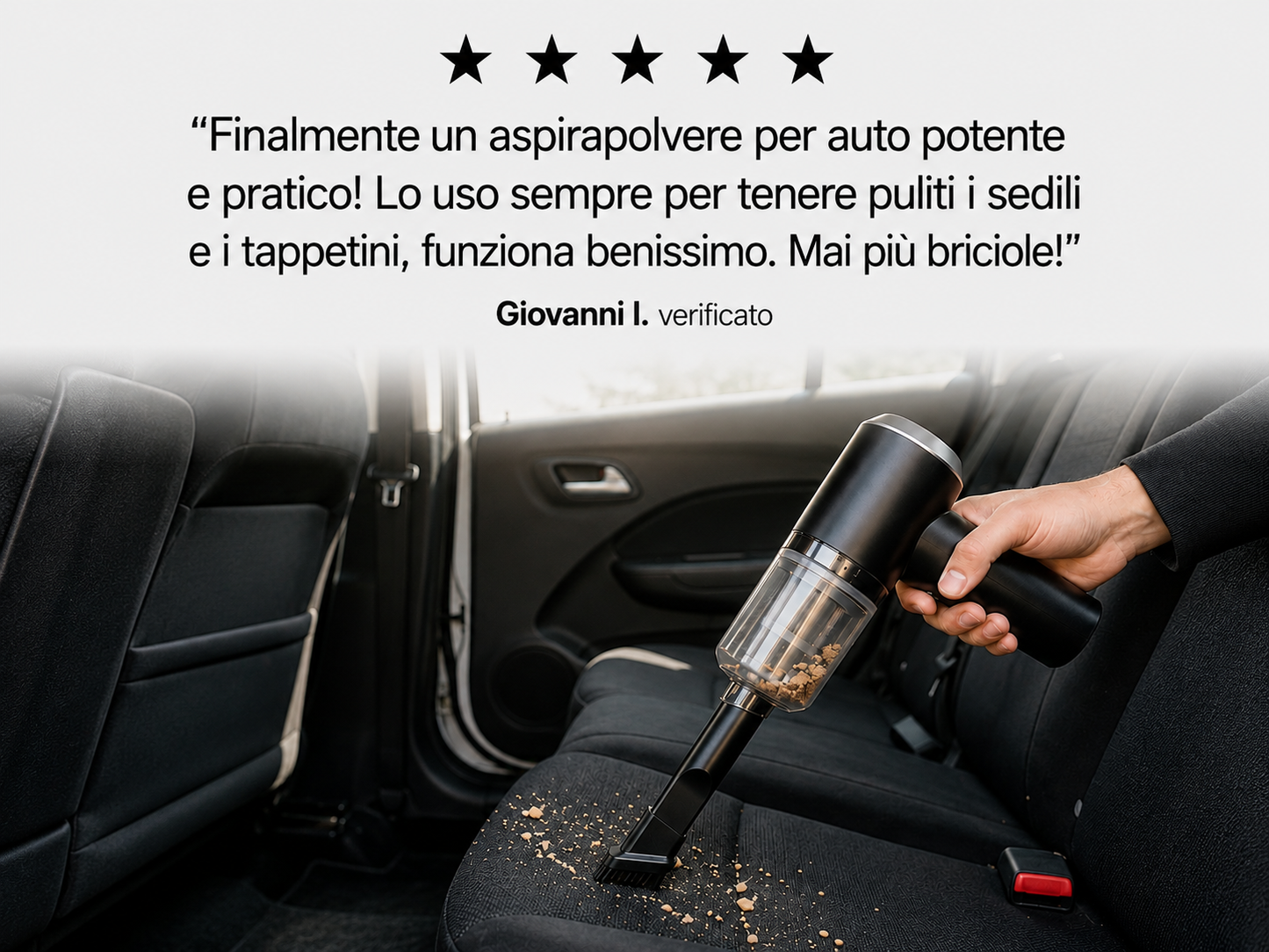Aspiratore Senza Cavo per Auto